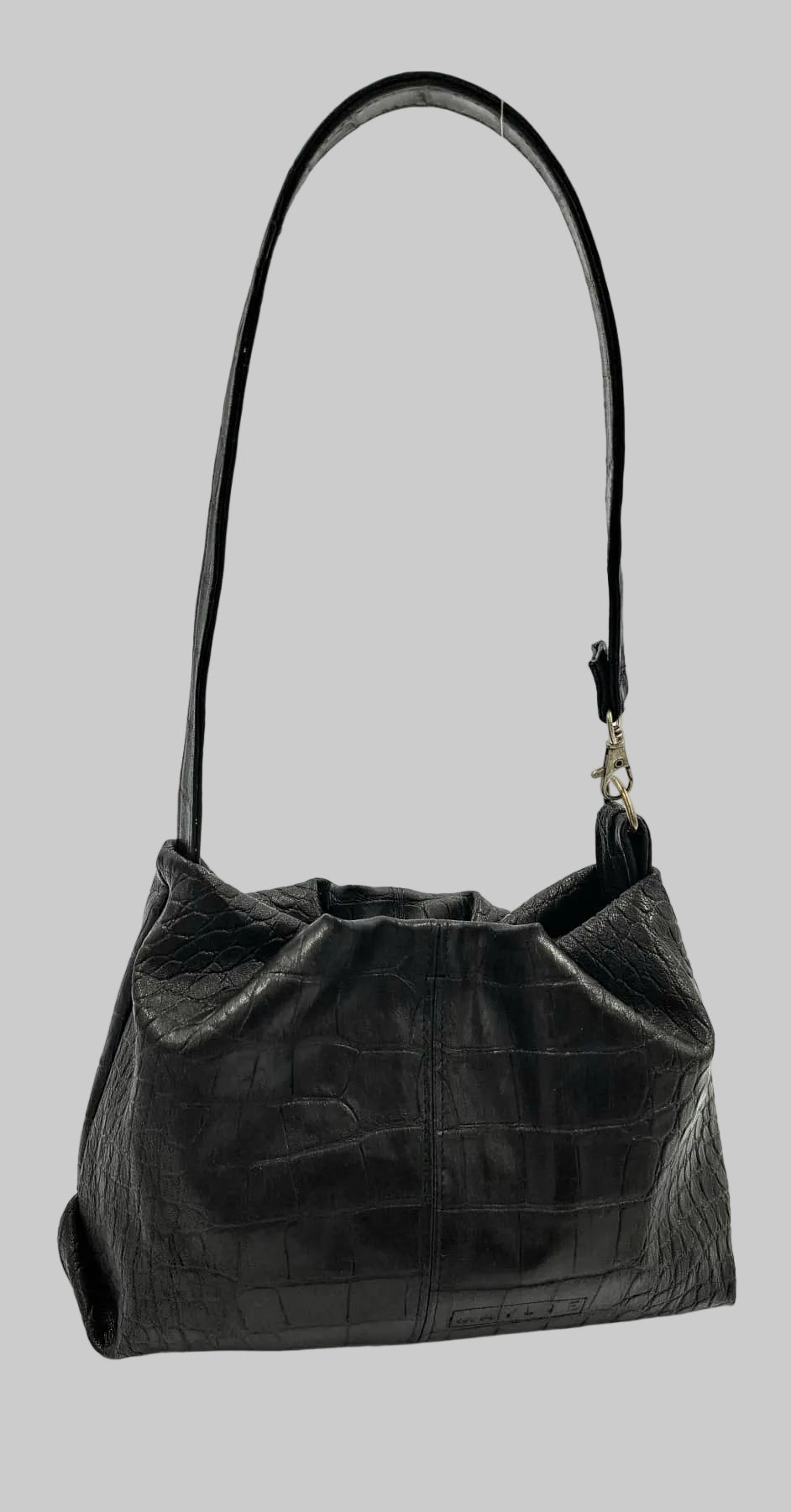 Ember in black crocodile